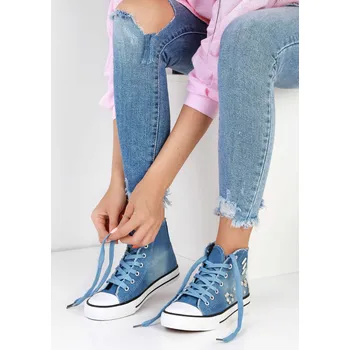 Dámské tenisky FASHION WOMEN Kotníkové džínové tenisky 928-2L.BL Velikost: 38