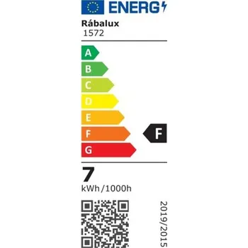 Žárovka LED žárovka RABALUX 1572 SMD LED E14 C37 7W 590Lm 6500K