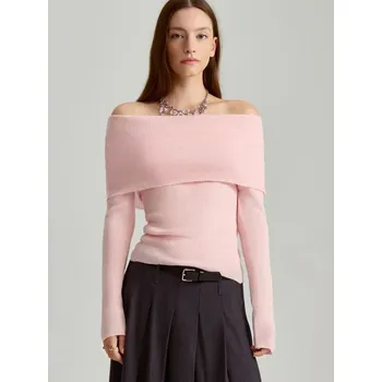 Dámský svetr Vypasovaný svetr - M - House - pastelově růžová - 479BX-03X