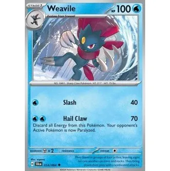 Sběratelská karetní hra Pokémon SFA 014/064 Weavile - Shrouded Fable Stav: Near Mint, Verze: NORMAL