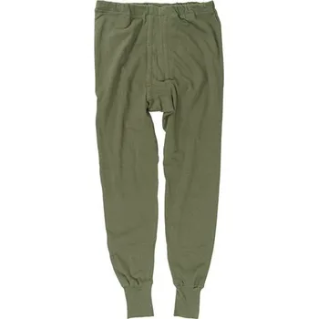Pánské termoprádlo Bundeswehr Spodky BW zimní kalhoty PLUSCH ZELENÉ použité ZELENÁ - OLIV 6