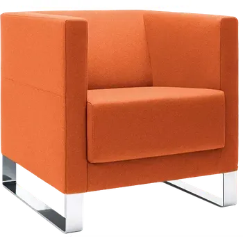 Sedací souprava VELA - 1V, křeslo, koženka SL 24 - koženka oranžová