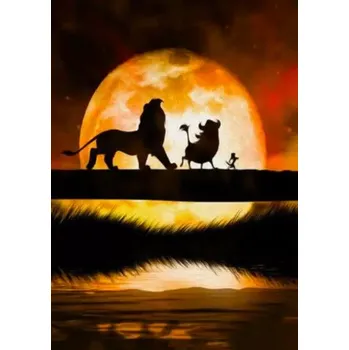 Diamantové malování Sada na diamantové malování Lví Král