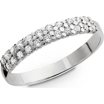 Prsten Prsten z bílého zlata s laboratorními diamanty 516.90 Velikost: 57