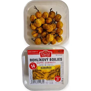 Boilies Rohlíkový boilies 14 mm, 32 g Kukuřice (Boilies na rychlé chytání)