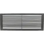Dalap GMASs 600x200 hranatá hliníková větrací mřížka s nastavitelnou žaluzií, šedá