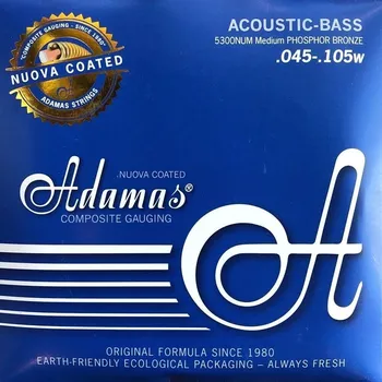 Struna pro kytaru a smyčcový nástroj Adamas Struny pro akustickou bas-kytaru Nuova coatedSada 4-string Med 5300NU-M 127400