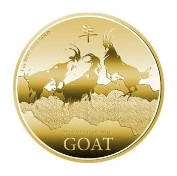 1 unce zlatá mince Niue koza 2015