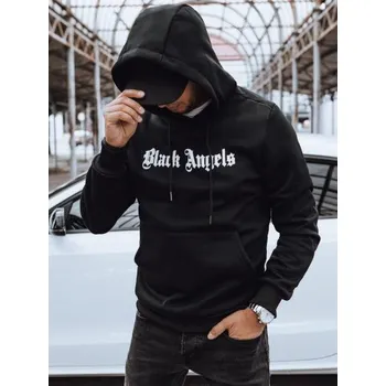 Pánská mikina Pánská mikina s kapucí URAS černá