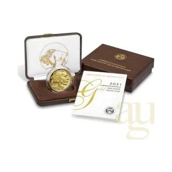 Sběratelství 1 unce zlatá mince American Buffalo 2021 leštěná deska