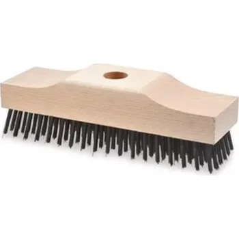 Drátěný kartáč Osborn 0001122096 - Škrabací kartáč podlahový šíře 210 mm, 6x18 řad, ocelový drát výška 30 mm