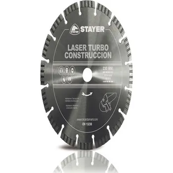 Řezný kotouč STAYER 125 x 22,2 x 10 mm Laser Turbo Construction Profesional Stayer