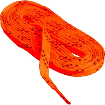 Voskované hokejové tkaničky Sportstape 70N Double Tracer Waxed Lace Orange 305 cm