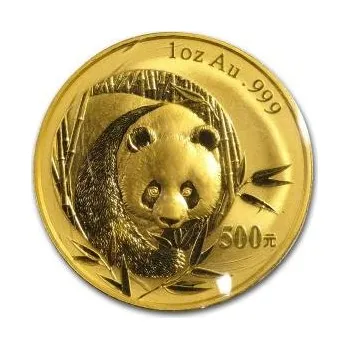 Sběratelství 1/2 unce zlatá mince China Panda 2003