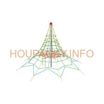 Dětský domeček Lanová pyramida PY835K (v.p. 1 m, s 8-mi napínacími zámky)