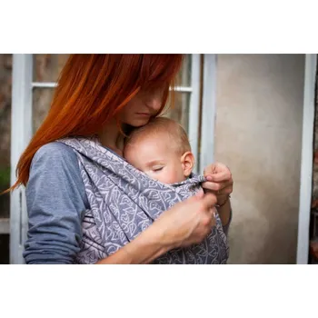 Šátek na nošení dítěte Loktu She BIRD GARDEN Bretagne Velikost: 5