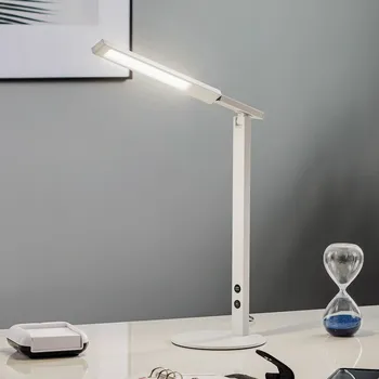 Lampička Fabas Luce LED stolní lampa Ideální se stmívačem, bílá - Ø základna 15 cm LED 10 W celkem - Doprava zdarma