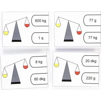 Dětská vědecká sada Porovnávej jednotky hmotnosti