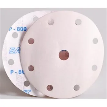 Brusný kotouč Sait - Kotouč brusný pr. 150mm výsek suchý zip zr. 1500, 8-děr, 4V SAITAC-VEL