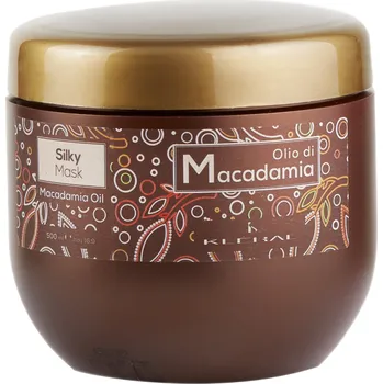 Vlasová regenerace Hydratační maska pro suché a křehké vlasy Kléral Olio di Macadamia Silky Mask - 500 ml + dárek zdarma