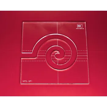 Příslušenství k šicímu stroji Quiltovací pravítko tvar spirála malá 3 inch NP5-SP1