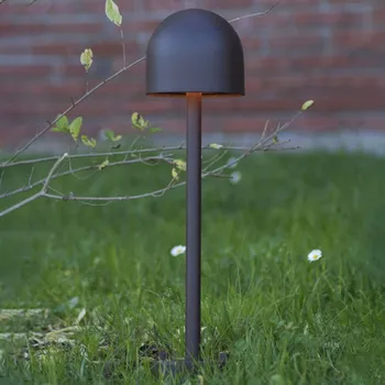 Lampička Martinelli Luce Boleto LED soklové světlo, 50 cm rezavě hnědý LED celkem 5 W - Doprava zdarma