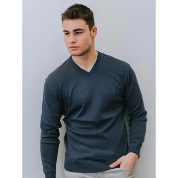 Pánský svetr Pánský svetr N09 tmavě modrý melír, VELIKOST M