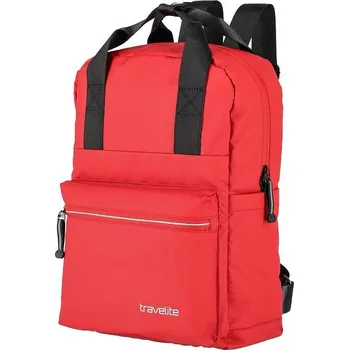 Městský batoh Travelite Basics Canvas Backpack Red