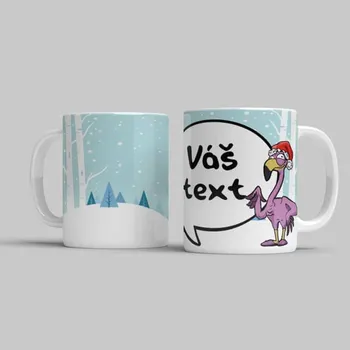 Hrnek Mr. Plameňák [Váš text] - Žlutá