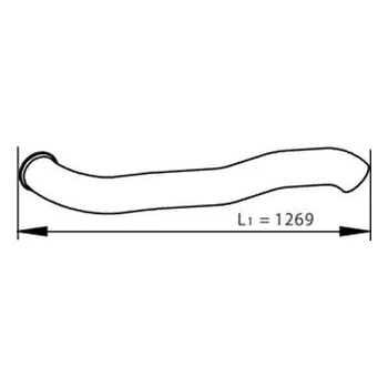 Výfukový systém Výfuková trubka DINEX 81733