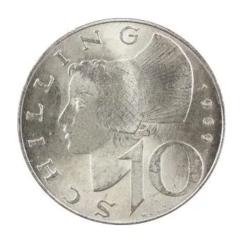 10 šilinků stříbrná mince Rakousko