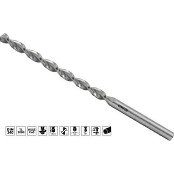 Vrták Ruko 253030 - Vrták do kovu pr. 3,0 mm dlouhý 66/100,0 mm s válcovou stopkou, typ TL 3000 HSS-Co5