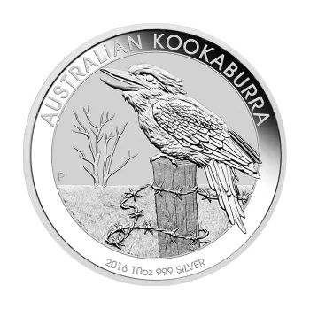 Sběratelství 10 unce stříbrná mince Austrálie Kookaburra 2016