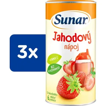 Instantní nápoj Sunar rozpustný nápoj s příchutí jahody (3x200g)