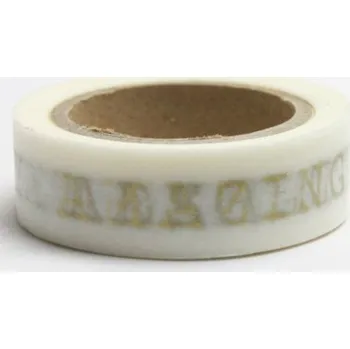 Lepicí páska Dekorační lepicí páska - WASHI páska 15mm x 10m - zlatá -TODAY