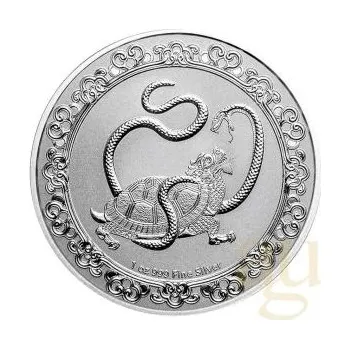 1 unce stříbrná mince Niue Celestial Animals - The Black Turtle 2021