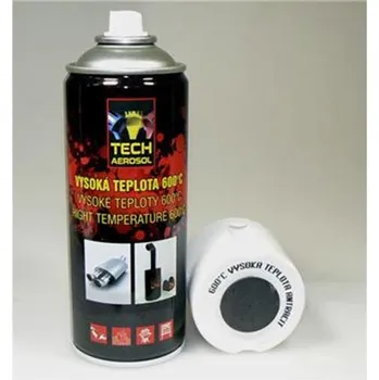 Barva ve spreji Tech Aerosol 002.1020 - Barva ve spreji vysokoteplotní do 600°C, barva antracitová (400 ml)