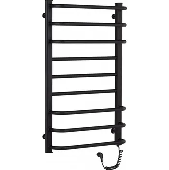 Radiátor CERANO - Elektrický sušák ručníků Ricardo - 158 W - černá matná - 860x550 mm