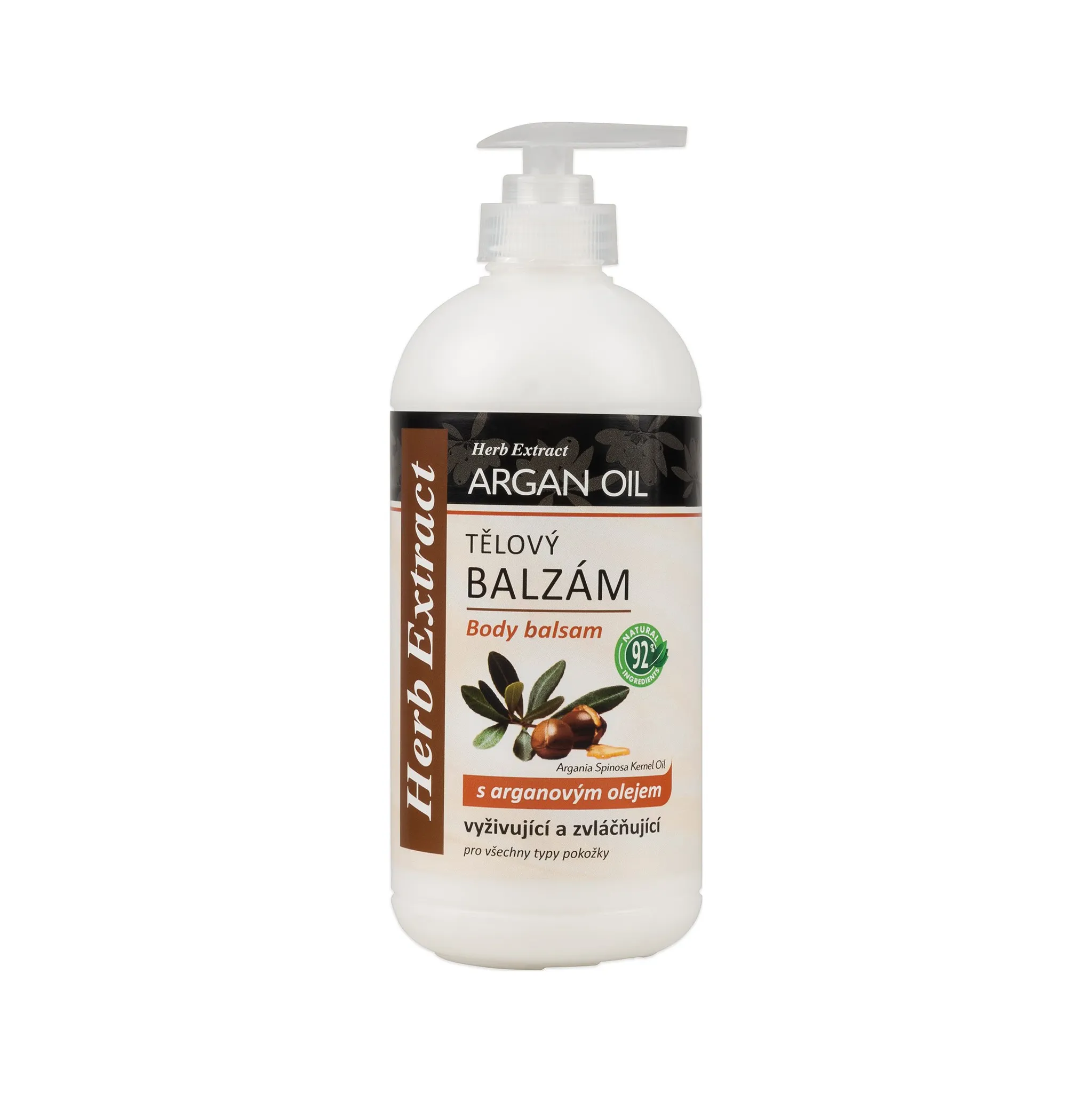 Fotografie 1 - Tělový balzám Vivaco Herb Extract tělový balzám s arganovým olejem 500 ml