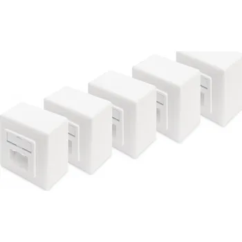 Elektrická zásuvka Digitus DN-9006/B5-N zásuvka RJ-45 Bílá