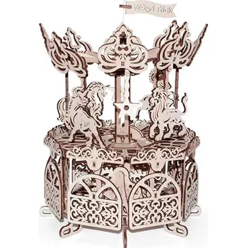 3D puzzle Dřevěné 3D puzzle WOOD TRICK kolotoč