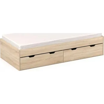 Postel Dřevěná postel Rea misty 90x200 Graphite