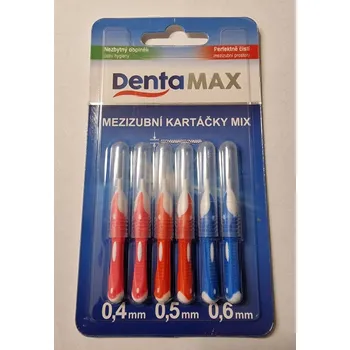 Dentální hygiena Dentamax Mezizubní kartáčky MIX velikostí 6 ks