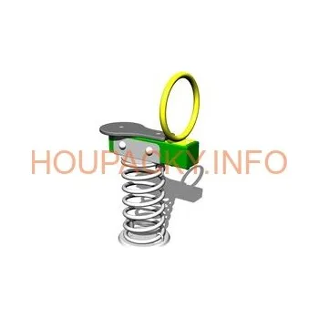 Dětská houpačka Vahadlová jednohoupačka na pružině VH101KG - zelená