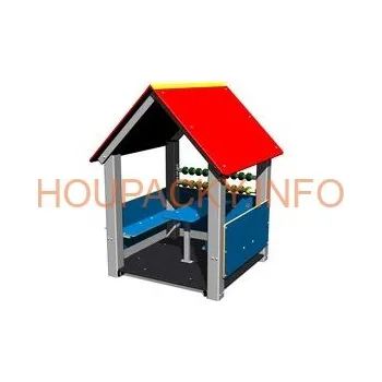 Dětský domeček Domeček DO103KS - stříbrný