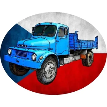 Nášivka Nažehlovačka s nákladním autem Praga S5T (digitální nažehlovačka)