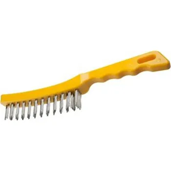 Drátěný kartáč Osborn 0008451332 - Kartáč ruční plastová rukojeť 2 řadý, rovný NEREZový drát 0,3 mm