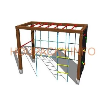 Hra na zahradu Šplhací sestava SS608KW - hnědá