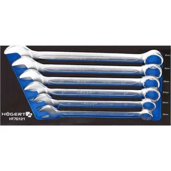Očkoploché klíče 22-32mm ve vložce do dílenského vozíku Högert Germany