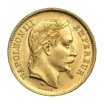 20 franků zlatá mince Napoleon III mit Kranz